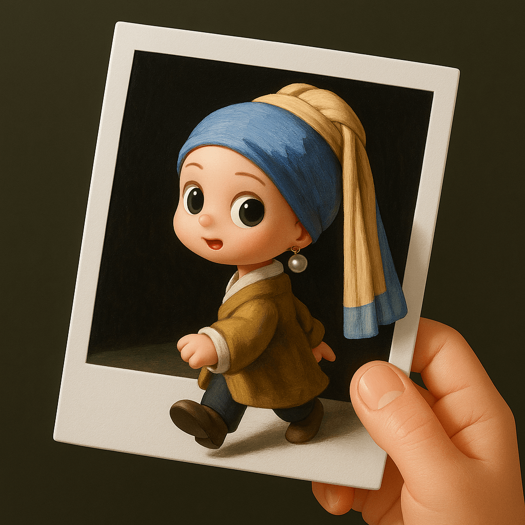 AI photo prompt – 3D Polaroid Breakout Effect output image