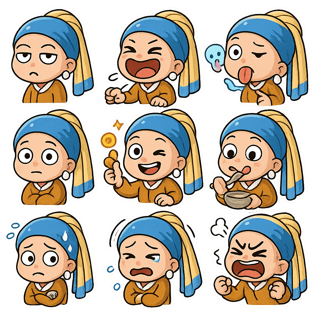 AI photo prompt – Chibi Character Sticker Pack output image
