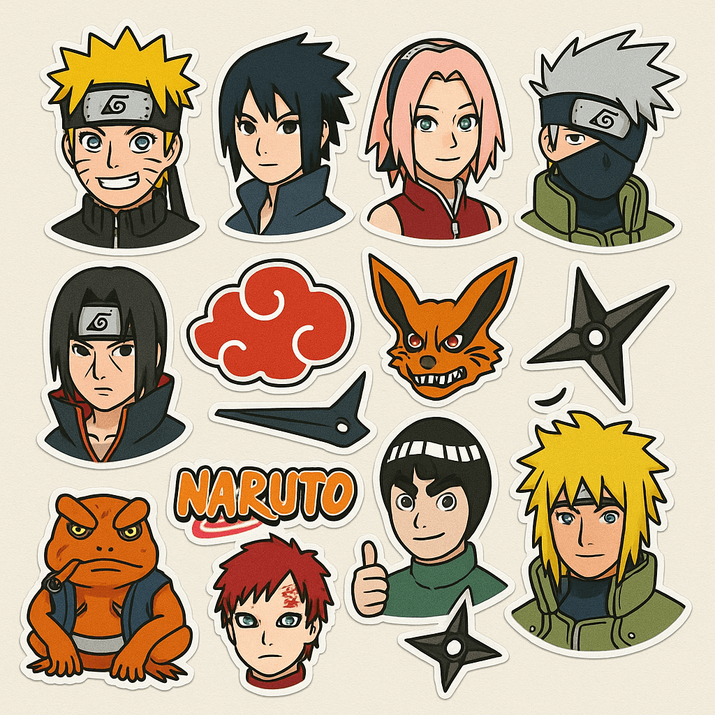 AI photo prompt – Anime Sticker Collection output image