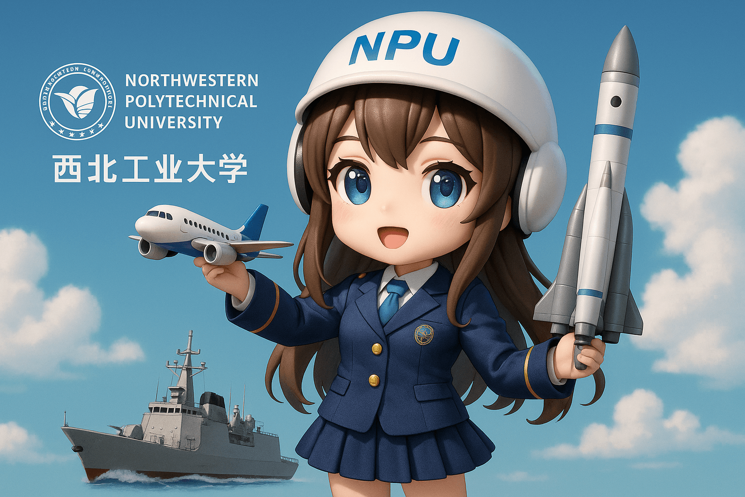 AI photo prompt – 3D Chibi-style University Anthropomorphic Mascot output image