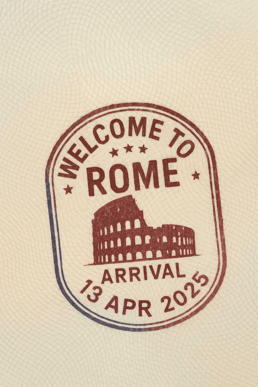 AI photo prompt – Passport Entry Stamp output image