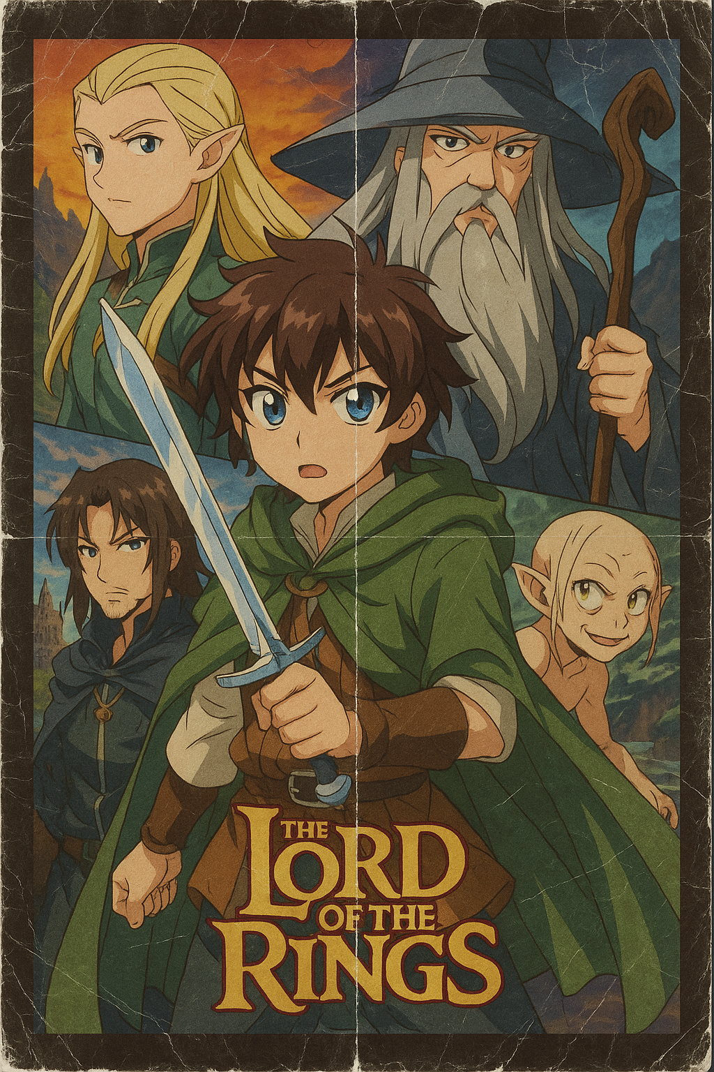 AI photo prompt – Nostalgic Anime Film Poster output image
