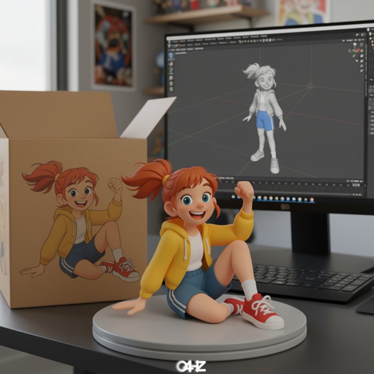 AI photo prompt – Illustration to Figure output image