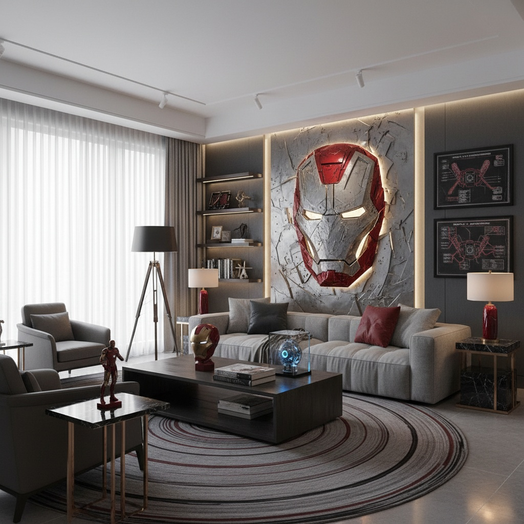 AI photo prompt – Superhero Interior Design output image