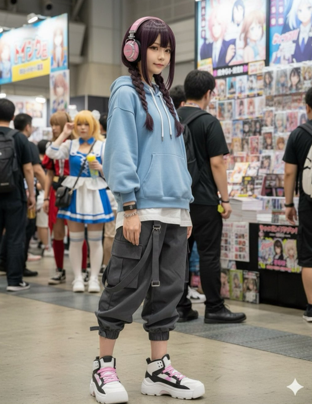AI photo prompt – Anime to Real Coser output image