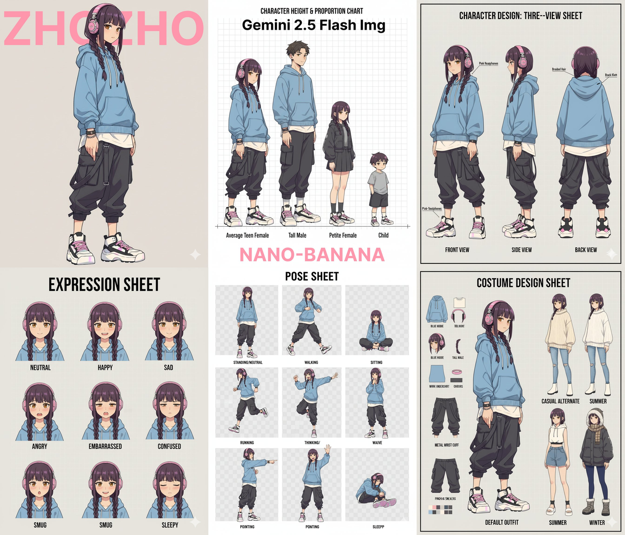 AI photo prompt – Generate Character Design output image