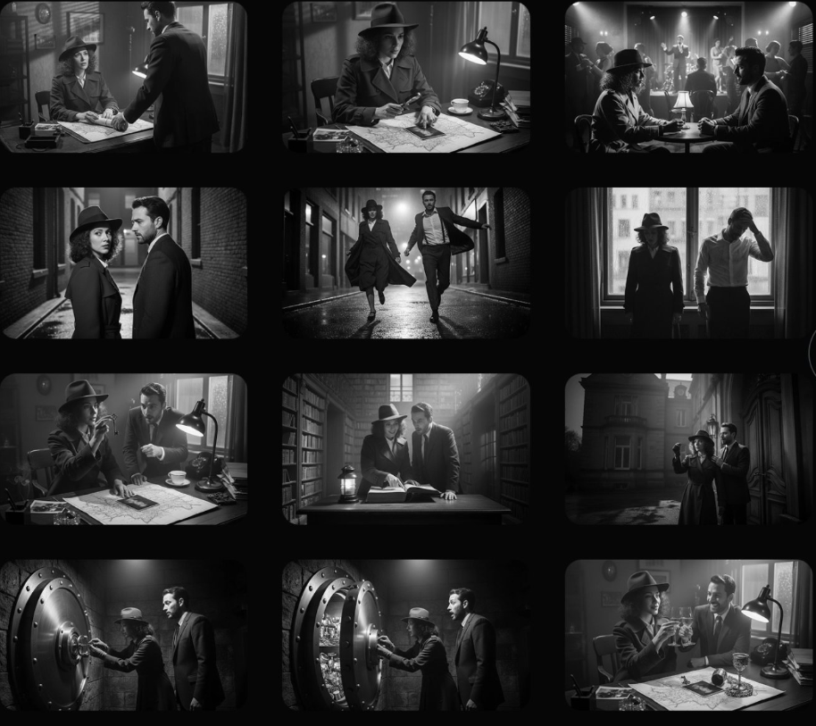 AI photo prompt – Movie Storyboard(by [@GeminiApp](@GeminiApp)) output image