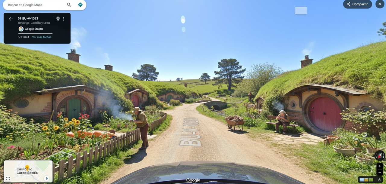 AI photo prompt – Google Maps View of Middle-earth output image