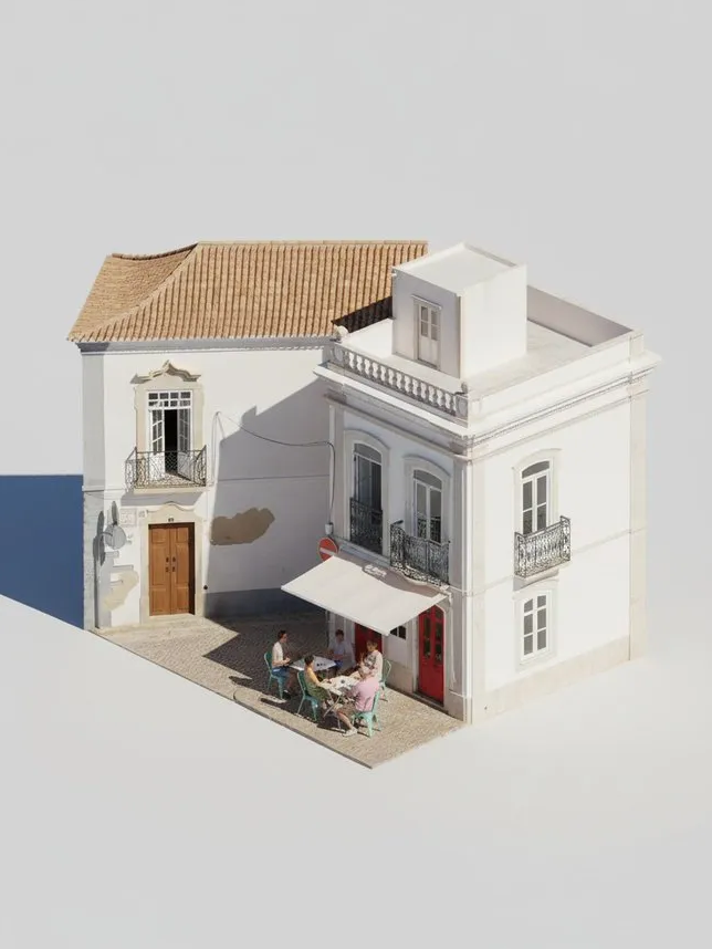 AI photo prompt – Extract 3D Buildings/Make Isometric Models 2 output image