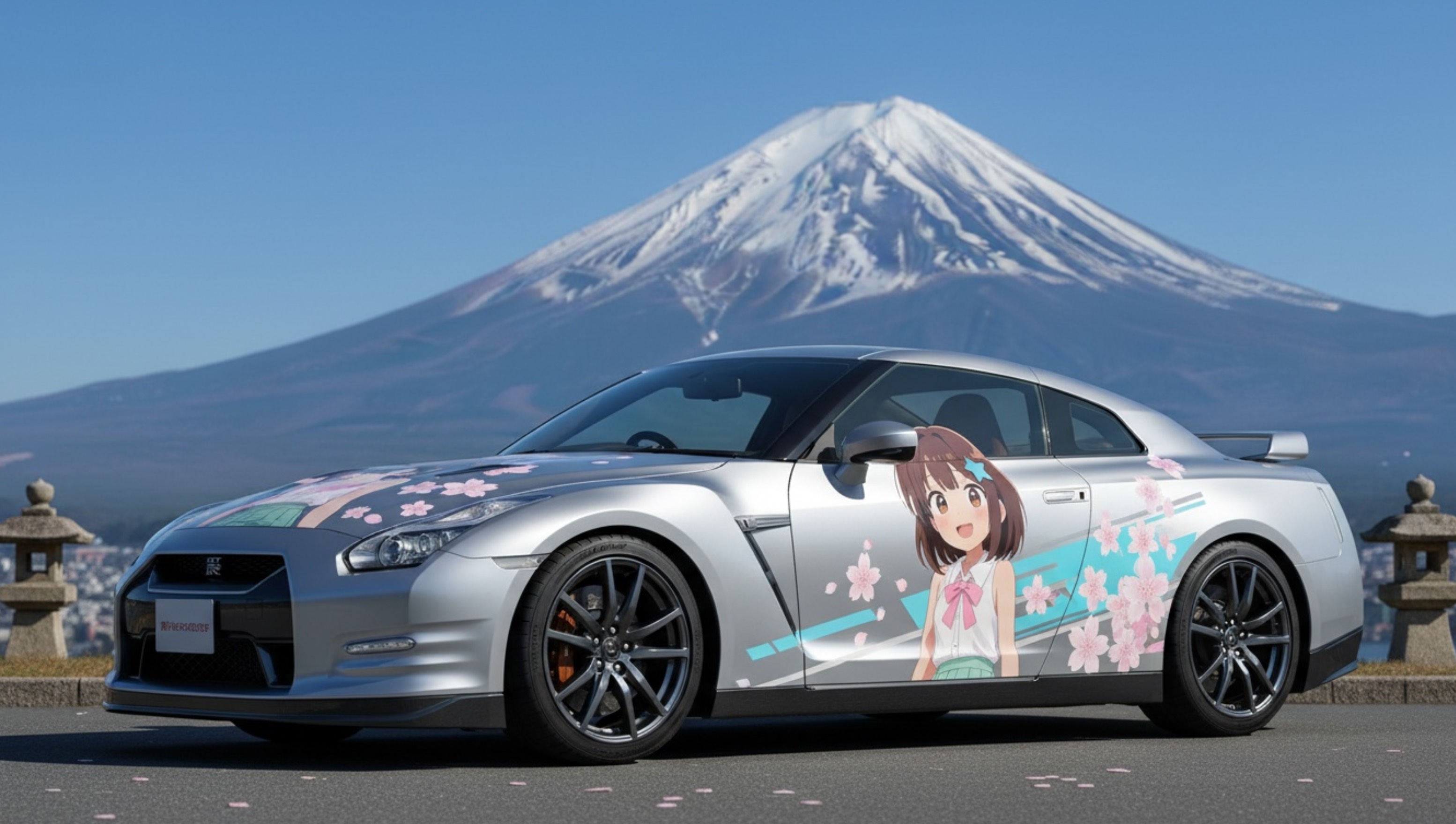 AI photo prompt – Create an Itasha Car output image