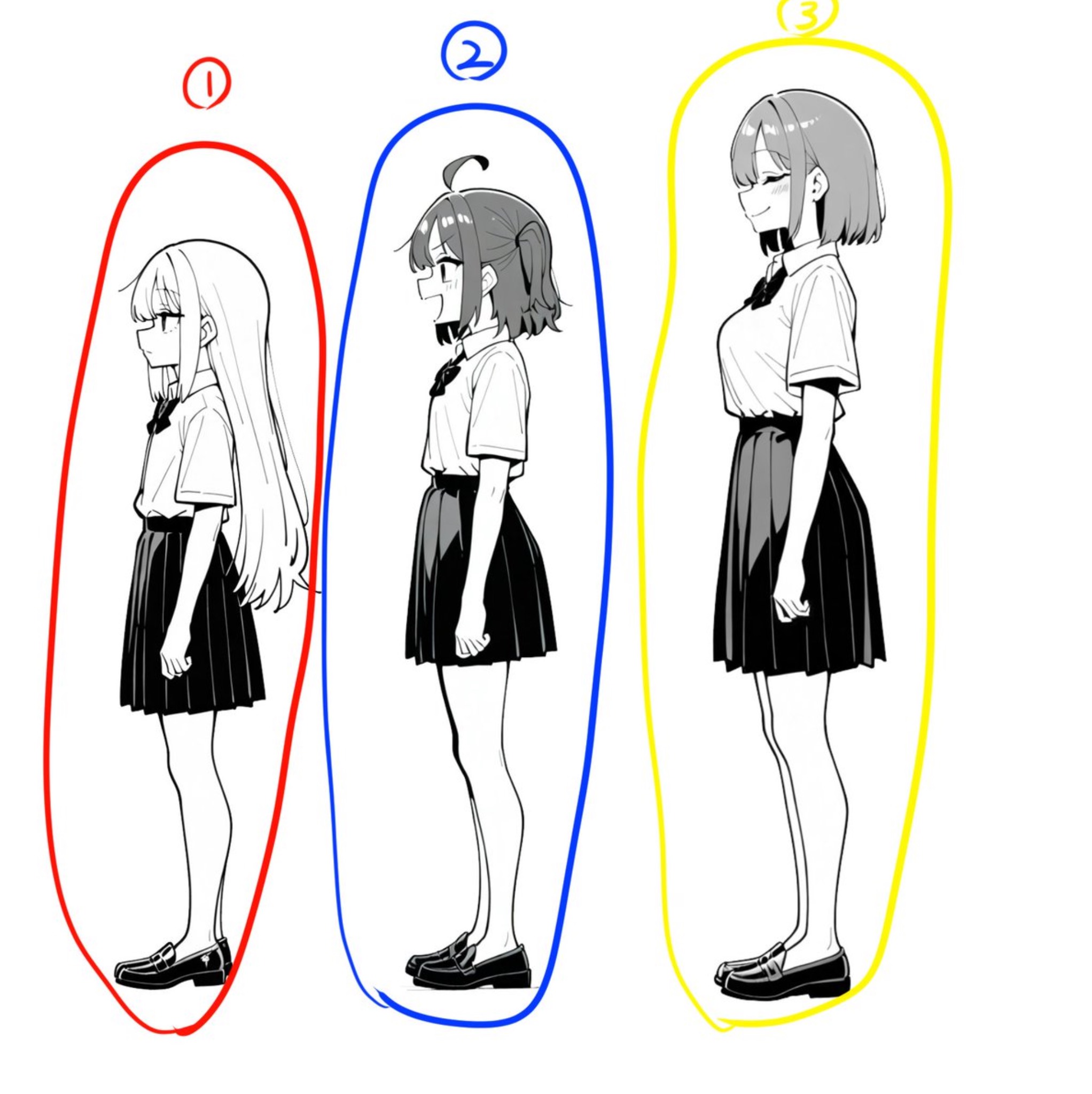 AI photo prompt – Manga Composition input reference