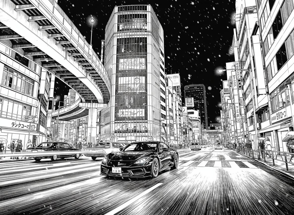 AI photo prompt – Manga Style Conversion output image