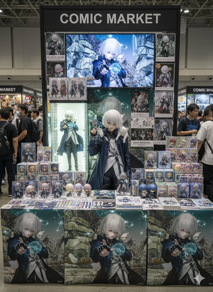 AI photo prompt – Comic Convention Booth output image