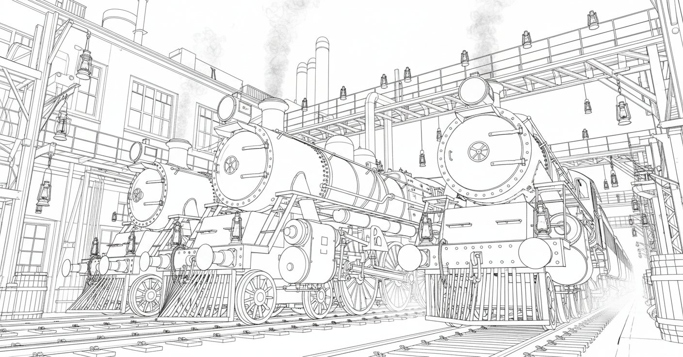 AI photo prompt – Line Art to Doodle Drawing input reference