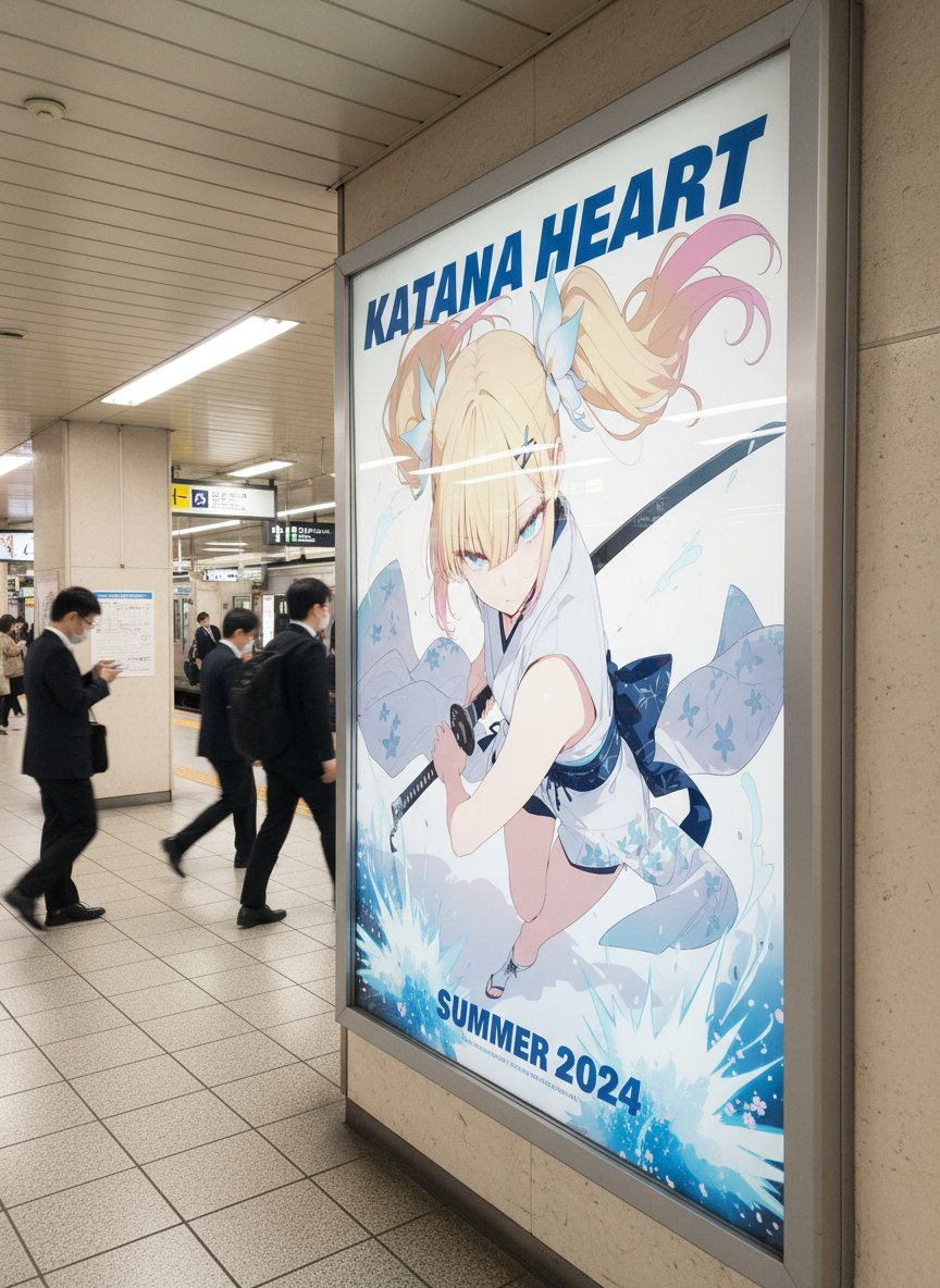 AI photo prompt – Train Station Movie Poster output image